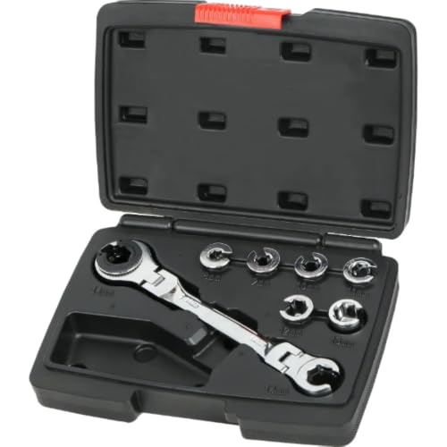 Image of Neilsen CT7313 7 in 1 Ratcheting Flexi Head Flare Nut Wrench 14mm