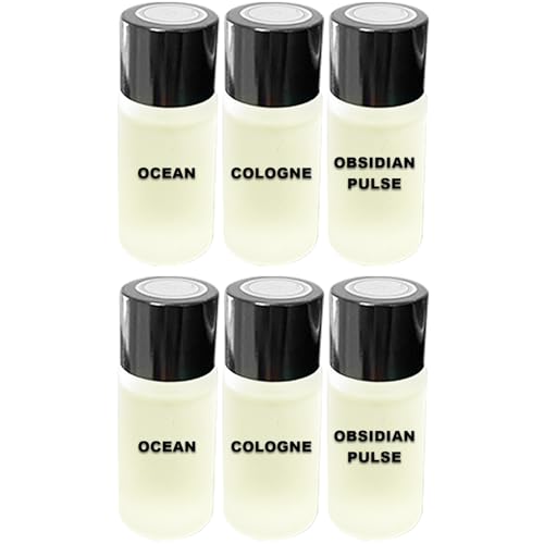 Image of Car Air Freshener Refill Liquid Set of 6 x 10 ML - Smart Car Air Freshener Refill - Car Fragrance Refill - Car Diffuser Refill (Bold Sent Collection)