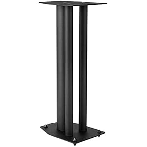 Dayton audio ssmb24 24 speaker stand pair square steel base  urban country home decor