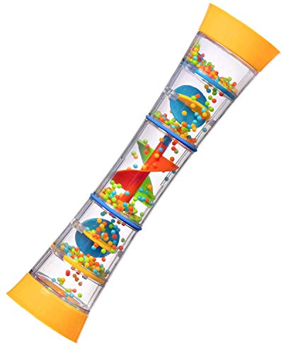 Playkidz 12" Rainmaker Rattle Toy for Babies & Toddlers, Kids Rainfall Rattle Tube, Rain Stick Shaker, Music Sensory Auditory Instrument Toy.