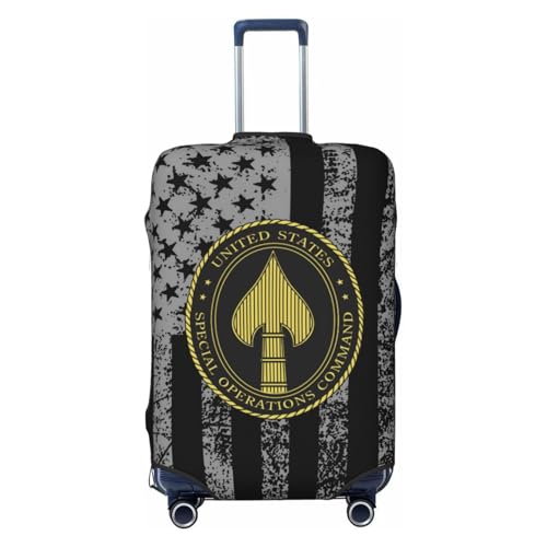 Socom Travel Luggage Cover Suitcase Protector Fits 18-21 Inch Case(Black,S)