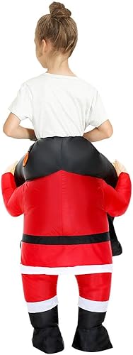 Miniatura 4 de Resllche Disfraz de Navidad Fiesta Cosplay Montado Ciclismo Santa Claus Ropa Inflable