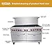 Commercial 60’’ Gas 10 Burner Range With 2 Standard Ovens - KITMA Heavy Duty Natural Gas Commercial Range for Kitchen Restaurant, 304,000 BTU