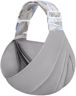 Baby Carrier Wrap, Hands Free Baby Carrier, Adjustable 3D Mesh Baby Wrap Carrier Baby Sling Baby Backpack Carrier with Thick Shoulder Straps, Lightweight, Breathable, for Newborn Infants