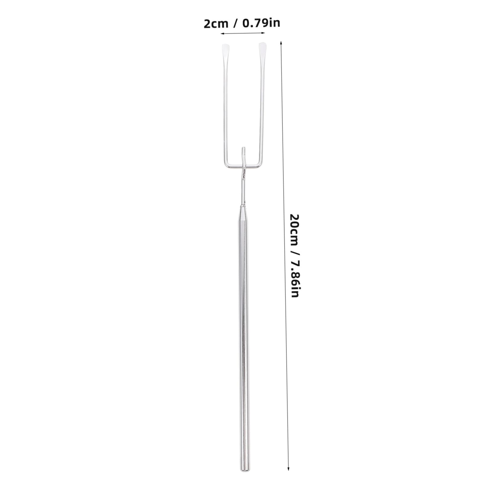 COLLBATH 1 Set Chocolate Fondue Fork Kitchen Gadgets Roast Meat Forks Barbecue Forks Fondue Sticks Food Forks Grilling Skewer Chocolate Fork Picks Cheese Fondue Fork Stainless Steel Silver