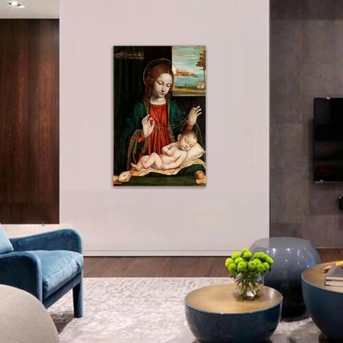 Tableaux sur toile Enfant endormi 30x45cm avec cadre impression giclée - 5
