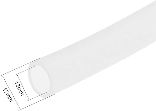 Miniatura 5 de uxcell Tubo de silicona, 932 pulgadas (0.276 in) de diámetro interior x 716 pulgadas de diámetro exterior de 3.3 pies (3.3 ft), manguera de aire