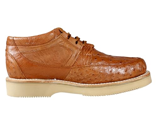 Men's Exotic Leather Shoes Authentic Full Ostrich Skin Zapato Casual Avestruz3