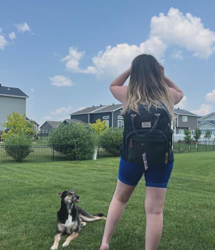 Image of RUVALINO Diaper Bag Backpack, Multifunction Travel Back Pack Maternity Baby Changing Bags, Diaper Changing Totes, Waterproof and Stylish, Navy Blue