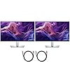 Dell P2425H 24″ Full HD 1080p 16:9 Dual LED Monitor, Black/Silver Bundle with 2X Deco Gear 6FT Universal 4K HDMI 2.0 Cable with 28AWG Pure Copper Conductor