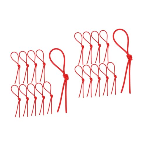 FAVOMOTO 2sets Tube Replacement Elastic Rubber Covers Tuning Tools for Dulcimer 10pcs*2