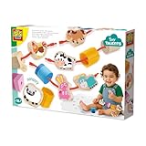 SES Creative - Tiny Talents - Sensory Perlen - Bauernhoftiere - Sensorik Spielzeug - Montessori Spielzeug ab 1 Jahre - Sichere Kette - Ab 18 Monaten