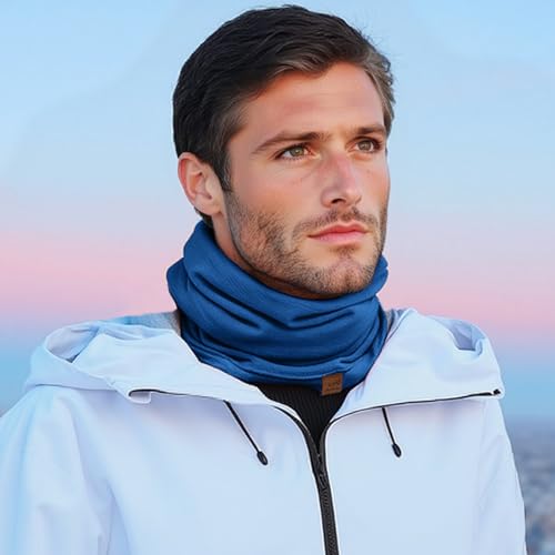 Image of ACUSHLA 100% Merino Wool Neck Gaiter Men Women Winter Ski Face Mask Scarf