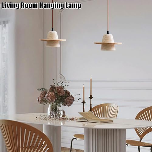 Lampe suspendue à tête unique en marbre pour illuminer vos repas - 4