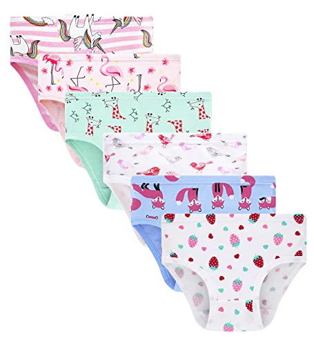 Image of Barara King Little Girls Soft 100% Cotton Underwear Toddler Panties Big Kids Undies