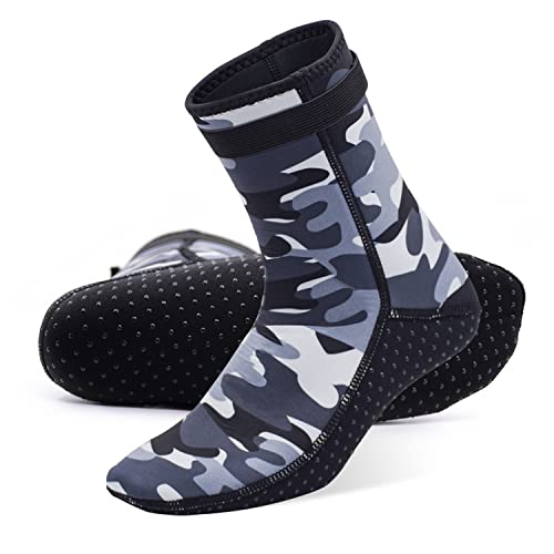 Panzexin 3mm Neoprene Diving Socks, Wetsuit Sand-Proof Scuba Snorkeling Fins for Beach Water Sports
