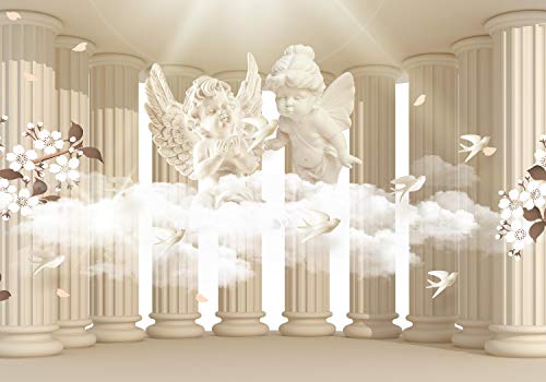 Wandmotiv24 Foto Murale Colonne angelo seppia XL