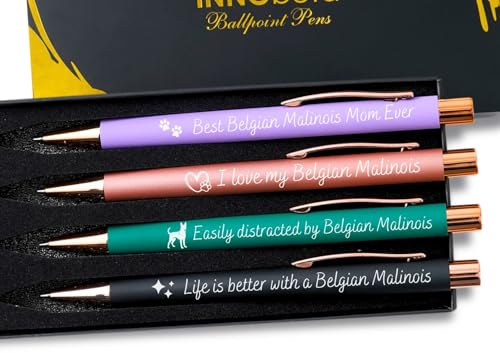 Stylo Berger Malinois InnoBeta haut de gamme : écriture fluide et design canin de collection
