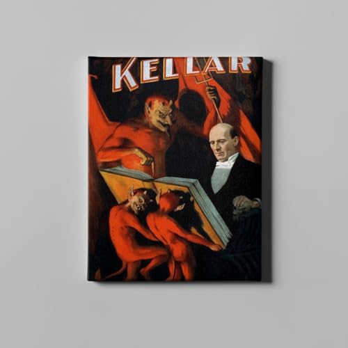 Harry Kellar The Magician art nostalgique toile de galerie XL mystère