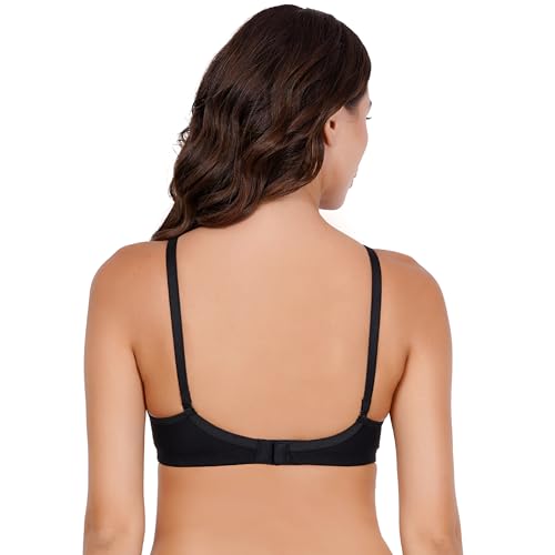 Image of BLACK ME Women's Non Padded Wirefree T-Shirt Bra Combo Pack of 2