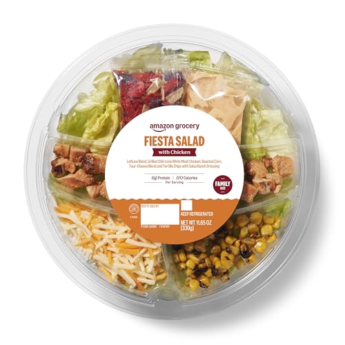 Amazon Grocery, Fiesta Salad with Chicken, Family Size, 11.65 oz (Previously Amazon Fresh Brand,...