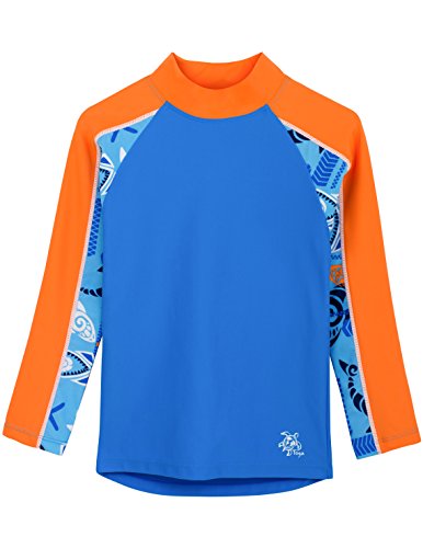 Tuga Boys Tube L/S Rash Guard (UPF 50+), Night, 6/7 yrs