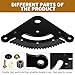 Slother 19 Teeth Steering Sector Pinion Gear Rebuild Kit Fit for John Deere 102 115 125 LA100 LA105 LA120 D125 D130 D140 X145 L Series Lawn Tractors GX21924BLE GX21924 GX20053 GX25785 1404-1108