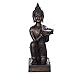 Produktbild Willken Arts Buddha B9070N Bronze für Innen und Außen Figur 44cm mit Glas Windlicht Statue Gartendekoration Dekobuddha