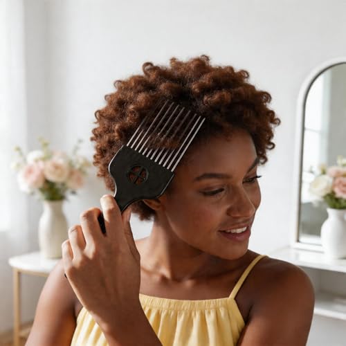 Set de 2 esponjas para rizos y peines afro miniatura 6
