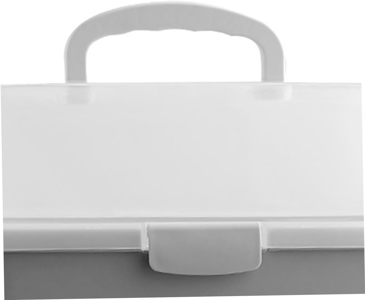 Elevate Your Kitchen Organization Plastic Bowl Storage Box Utensil Holder with Draining Organizer Grey