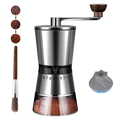 Manual Coffee Bean Grinder,Manual Coffee Grinder,Manual Burr Coffee Grinder 8 scale conical ceramic with cleaning boar bristle brush beans for family,camping(SWD-01) Manual Coffee Bean Grinder,Manual Coffee Grinder,Manual Burr Coffee Grinder 8 scale conical ceramic with cleaning boar bristle brush beans for family,camping(SWD-01)