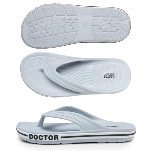 Image of DOCTOR EXTRA SOFT Men's Classic & Premium Casual Flip Flops with Soft Acupressure for Adult | Comfortable & LightWeight| Stylish & Anti-Skid |Waterproof Everyday Cushion Slippers for Gents /Boys D-553