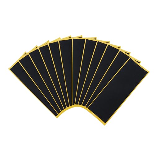 RACOFSB 0.5mm Thickness Fingerboard Foam Grip Tape 12 Pcs Finger Skateboard Griptape 40mmX110mm (12)