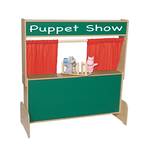 Wood Designs WD21650 Deluxe Puppet Theater with Chalkboard, 48 x 47 x 6