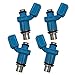 EPSIRMP 4pcs Set Fuel Injectors Compatible with Yamaha 40 50 60 HP 4 Stroke 50 60 HP 2 Stroke 6C5-13761-00-00