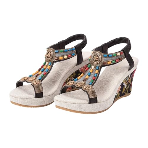 Sandales confort femme à talon bas pour la maison et l'extérieur taille 36-41