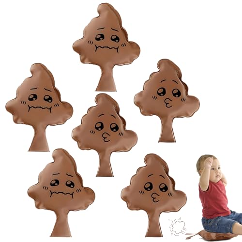 JazRvr Lot de 6 coussins de péteur amusants pour enfants, accessoires de blague pratiques avec son réaliste - Idéal pour les plaisanteries et les jeux