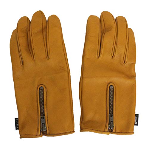 [Schott NYC] [ショット] 3109075 ZIP LEATHE GLOVE ジップレザー グローブ 50CAMEL M