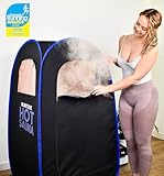 Improved 2.0 Runitude Portable Sauna Steam Pop-Up Tent | Home Sauna Steam Detox Room | Touchscreen 1000W 2.6 Litre Generator | Including Chair & 2X Protective Floor Mats | Men & Women - Image 2