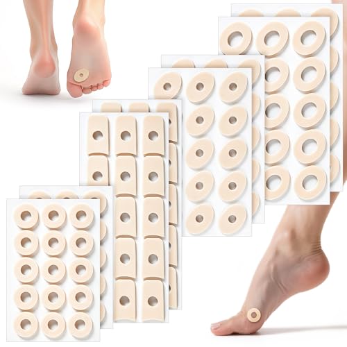 120 Pièces Pansement Cors Aux Pieds, Pansements pour Cors Pansement Verrue Plantaire Anti-Friction Réduire Douleur Pied Corn Remover Protecteurs Correcteurs D'orteils et Talon pour Callosités Orteils