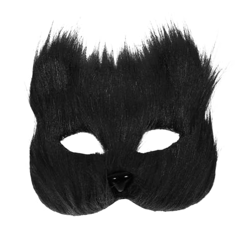 FELTECHELECTR Fox Costume Mask Half-face Animal Mask for Adults Lightweight and Safe for Parties