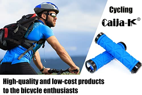 Mountain Bike Grips Lock On,Soft Non-Slip-Rubber Bicycle Handlebar Grips For Mtb,Downhill Blue #TOP1