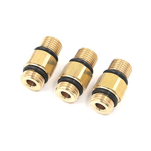 Antrader Pressure Washer Accessories, G1/4 Adapter Fitting x M14x1.5 Male Quick Connect Brass Male Pipe Thread 5800 PSI, Pack of 3