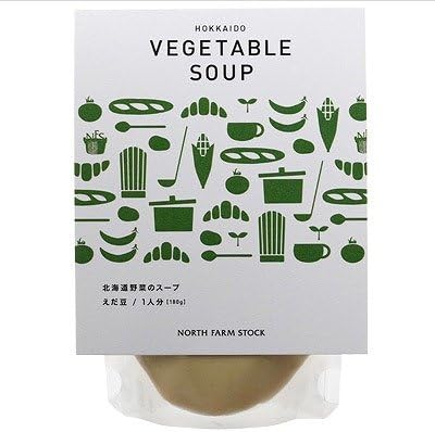 Amazon ノースファームストック 北海道野菜のスープ えだ豆 180g 5セット North Farm Stock スープ 通販