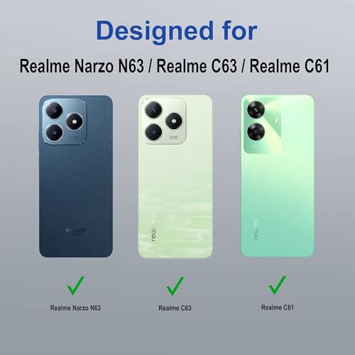 Image of Zapcase Back Case Cover for Realme Narzo N63 | Compatible for Realme Narzo N63 Back Cover | Case Cover with Camera Protection | (TPU + PC | Translucent Purple)