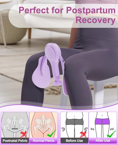 TINRIEF Upgraded Thigh Trainer, Adjustable Inner Thigh Exerciser, Kegel Pelvic Floor Exercise Devices Muscle Trainer for Women, Leg Toner Trainer, Workout Equipment for Glutes Arms and Core - Image 6