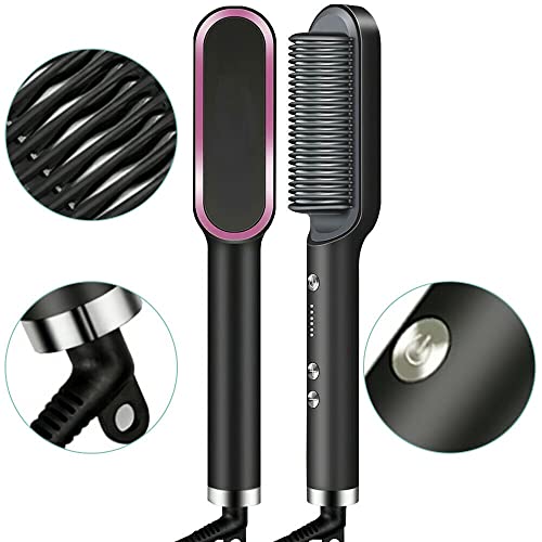 Cepillo alisador multifuncional para cabello y barba miniatura 5