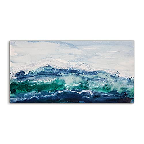 Tableau acrylique ocean waves salon chambre photo art 120x60cm