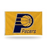 Rico Industries NBA Indiana Pacers 3-Foot by 5-Foot Single Sided Banner Flag with Grommets