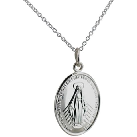 Silver Oval Miraculous Medallion Pendant for Children Cover